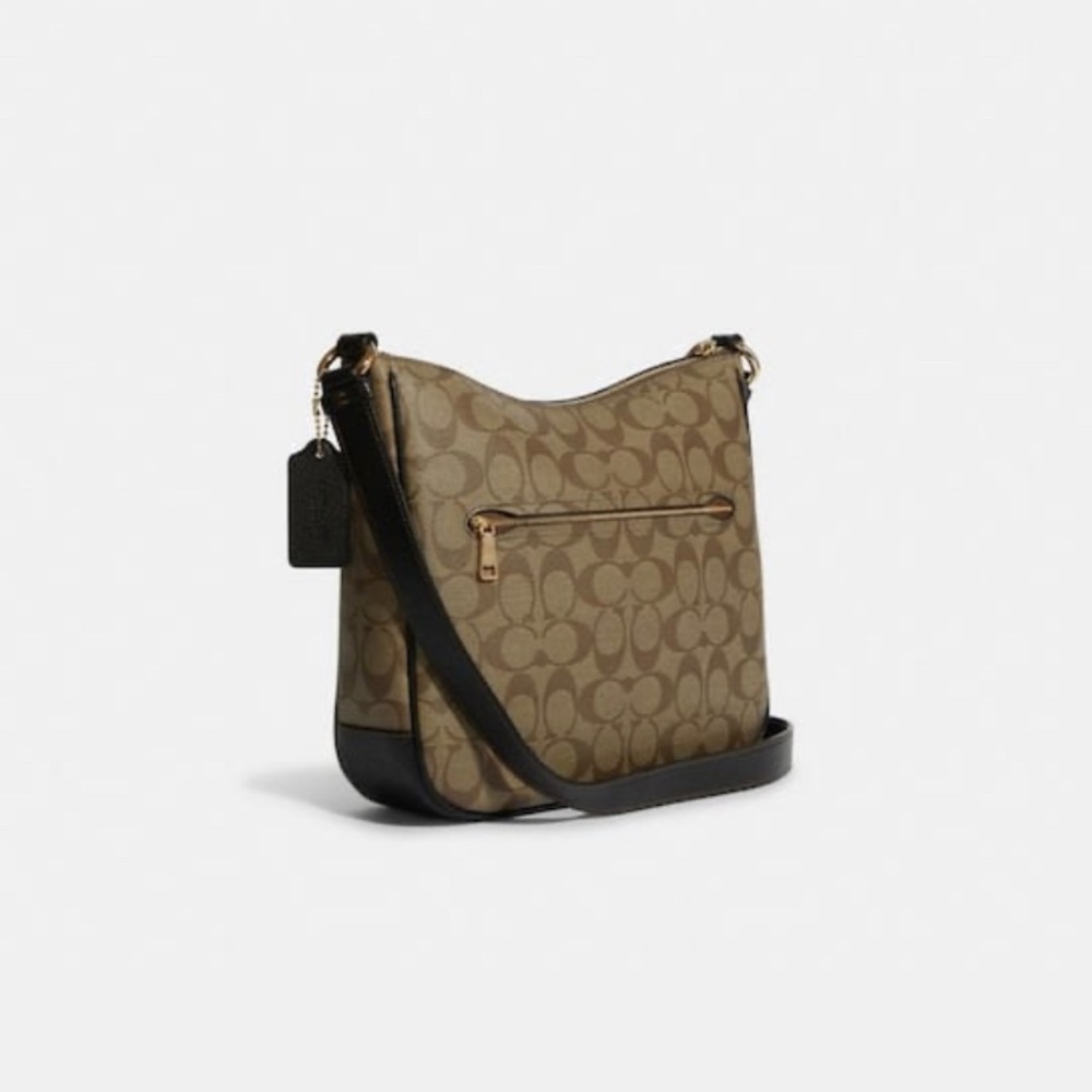 Coach Ellie File Bag In Signature Canvas With Disco Patches - Picture 4 of 6